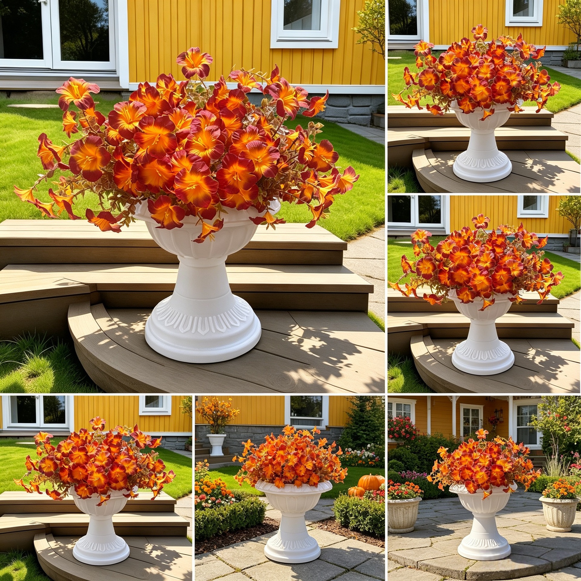 Wedding Outdoor Courtyard Landscape Thanksgiving Halloween Decorative Flowers