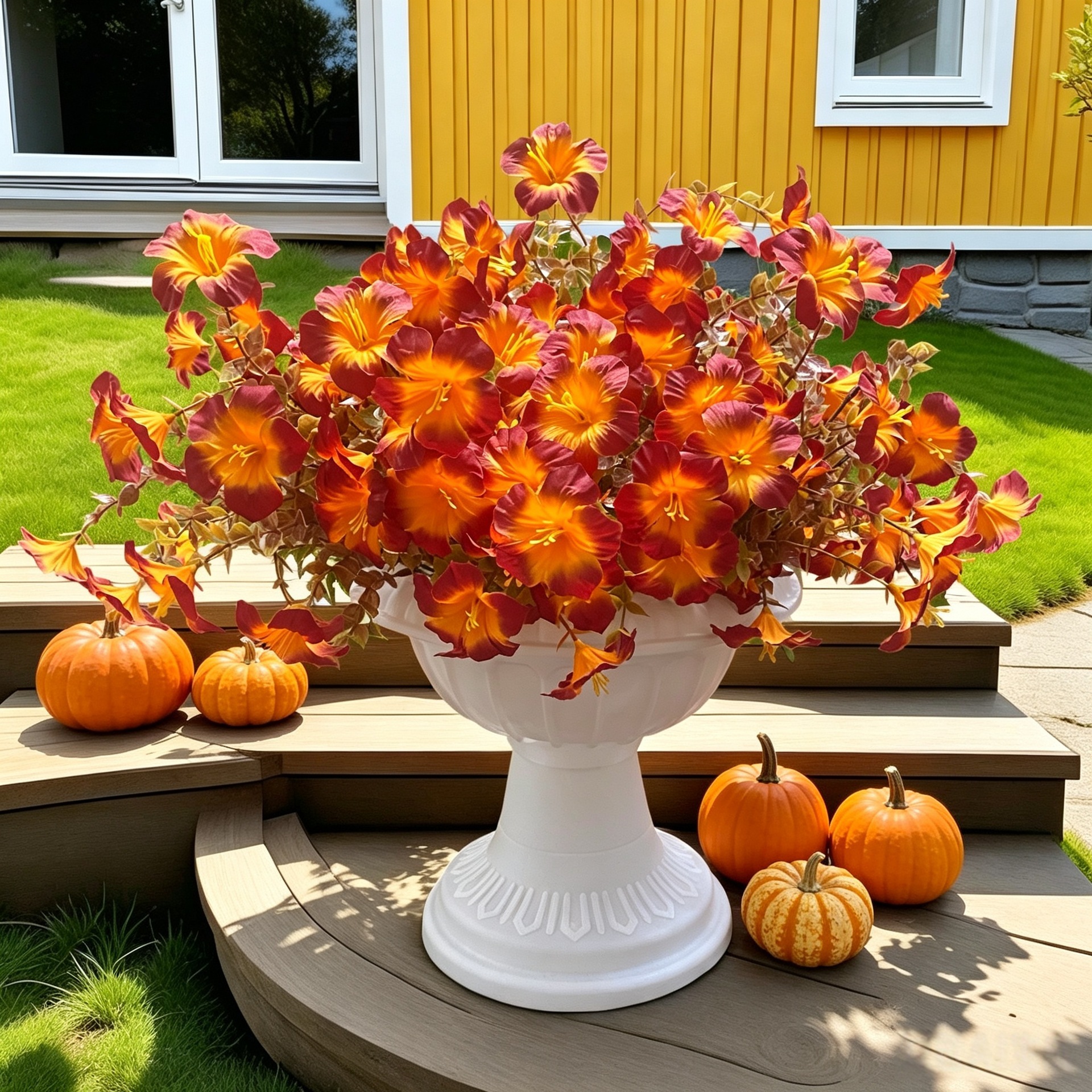 Wedding Outdoor Courtyard Landscape Thanksgiving Halloween Decorative Flowers