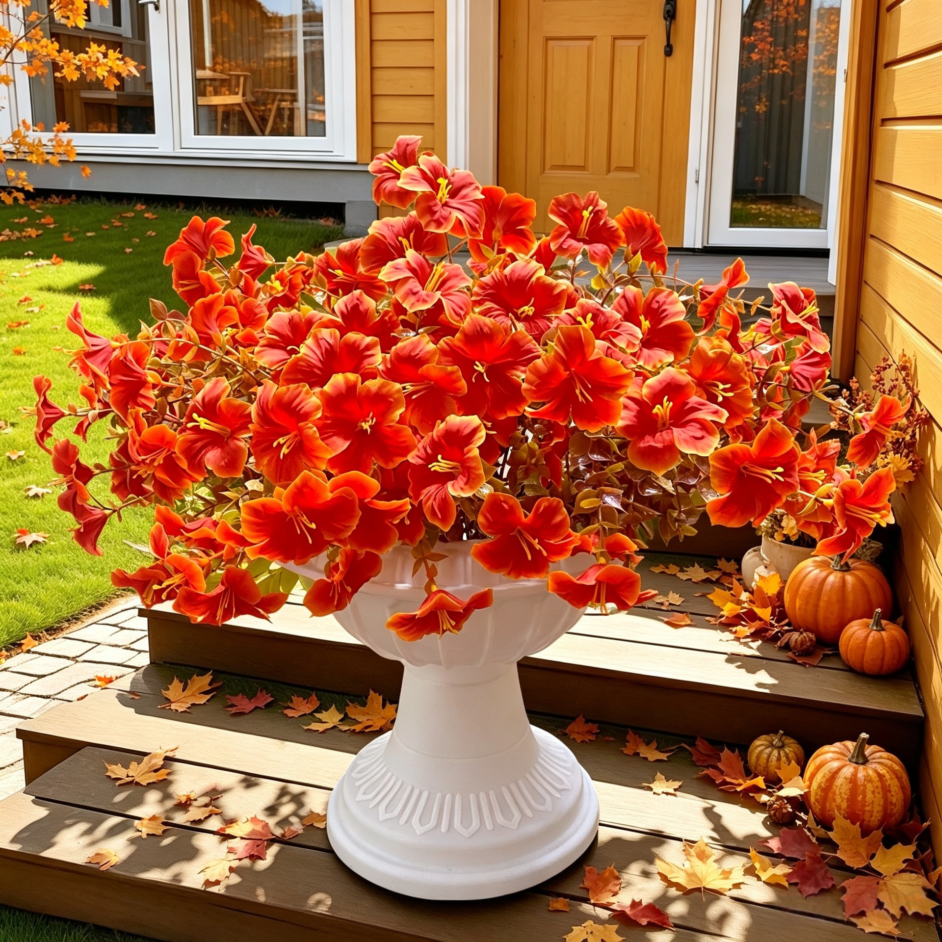 Wedding Outdoor Courtyard Landscape Thanksgiving Halloween Decorative Flowers