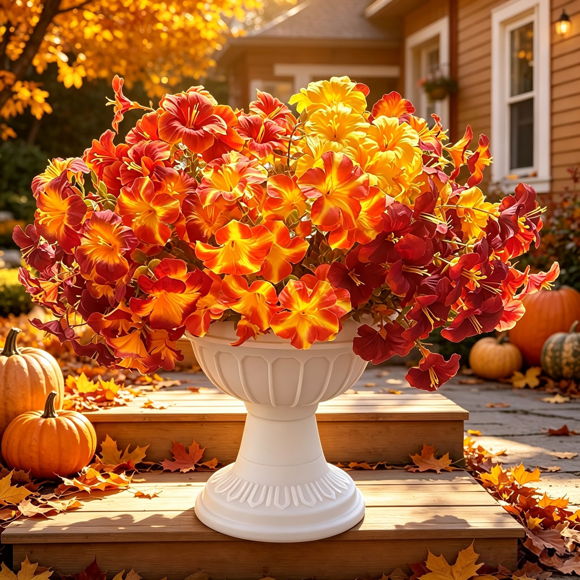Wedding Outdoor Courtyard Landscape Thanksgiving Halloween Decorative Flowers