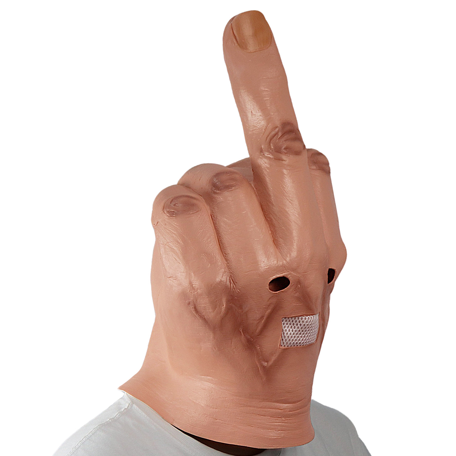 Despise middle finger mask Halloween spoof mask bar DJ spoof mask