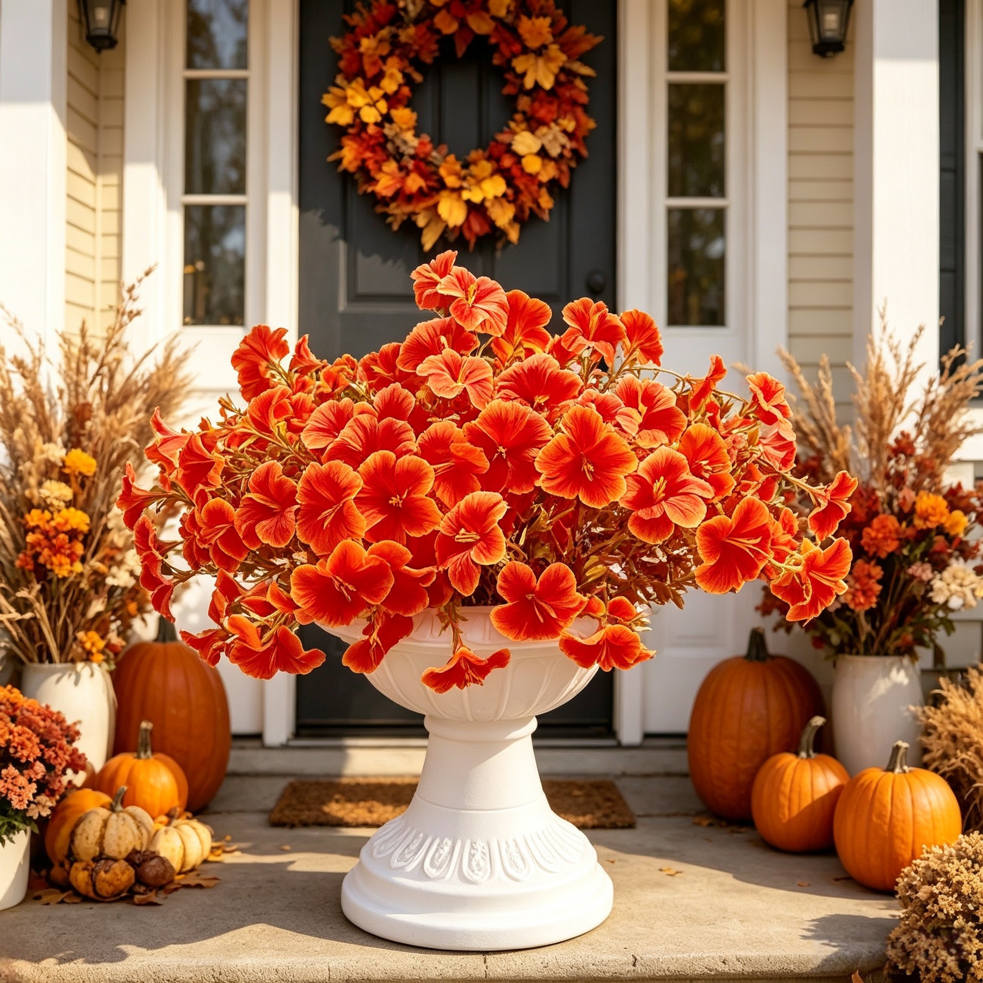 Wedding Outdoor Courtyard Landscape Thanksgiving Halloween Decorative Flowers