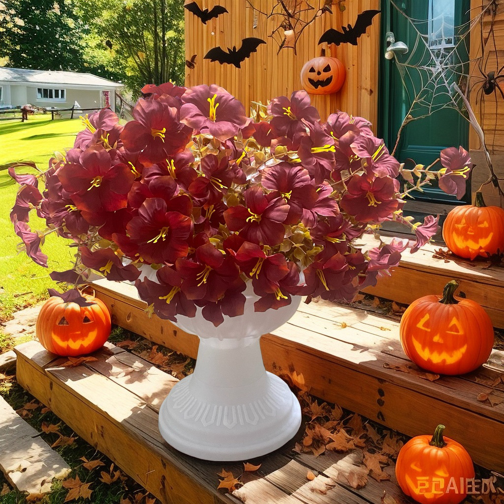Wedding Outdoor Courtyard Landscape Thanksgiving Halloween Decorative Flowers