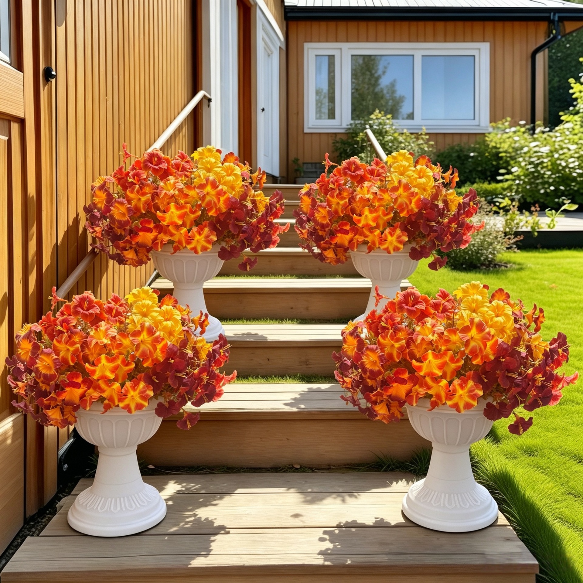 Wedding Outdoor Courtyard Landscape Thanksgiving Halloween Decorative Flowers
