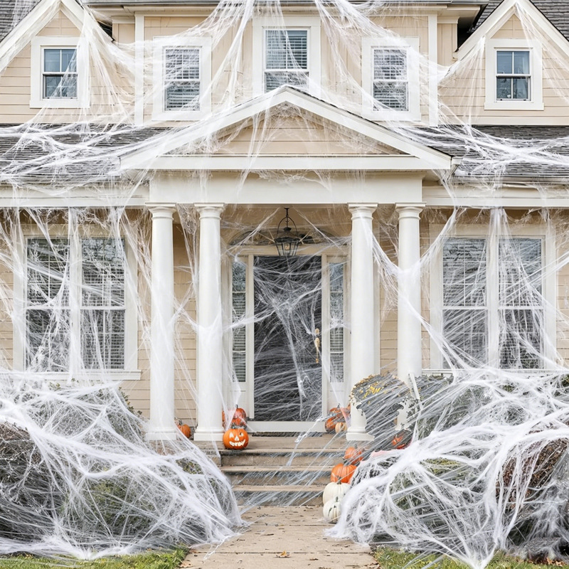 Halloween Spider Cotton Decoration Set