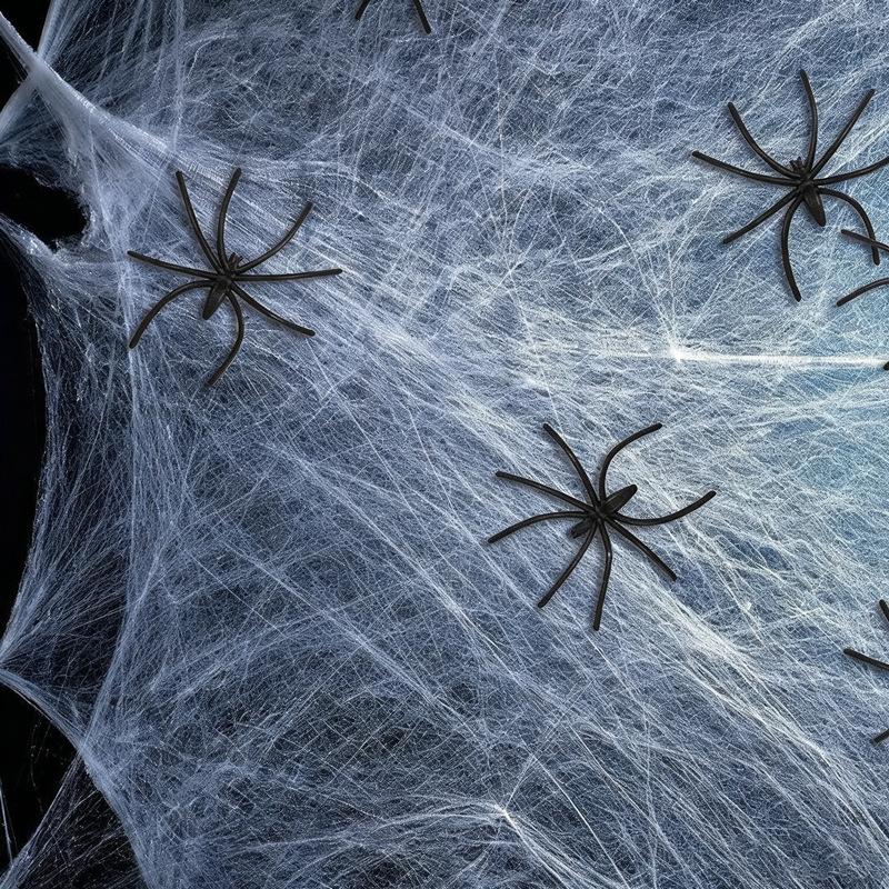 Halloween Spider Cotton Decoration Set