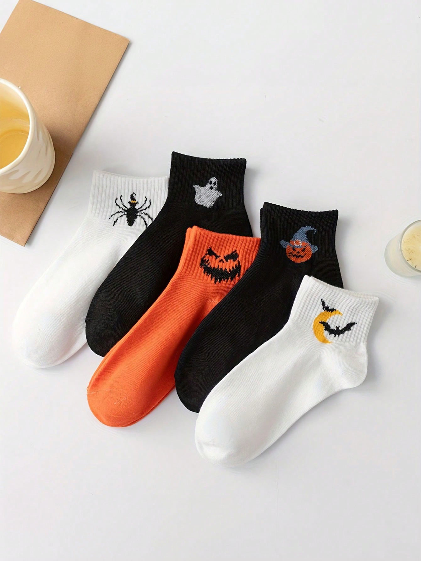 Men and Women Casual Halloween Creative Mid-Calf Cotton Stockings