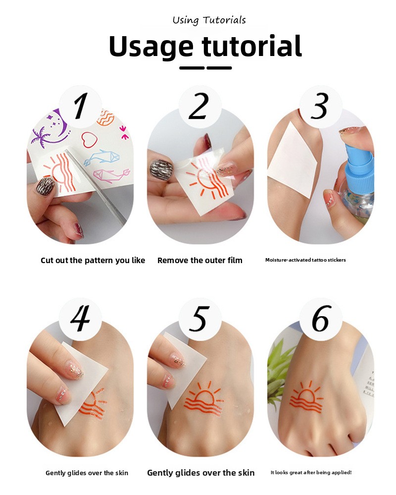 Halloween makeup tattoo stickers waterproof freckle stickers