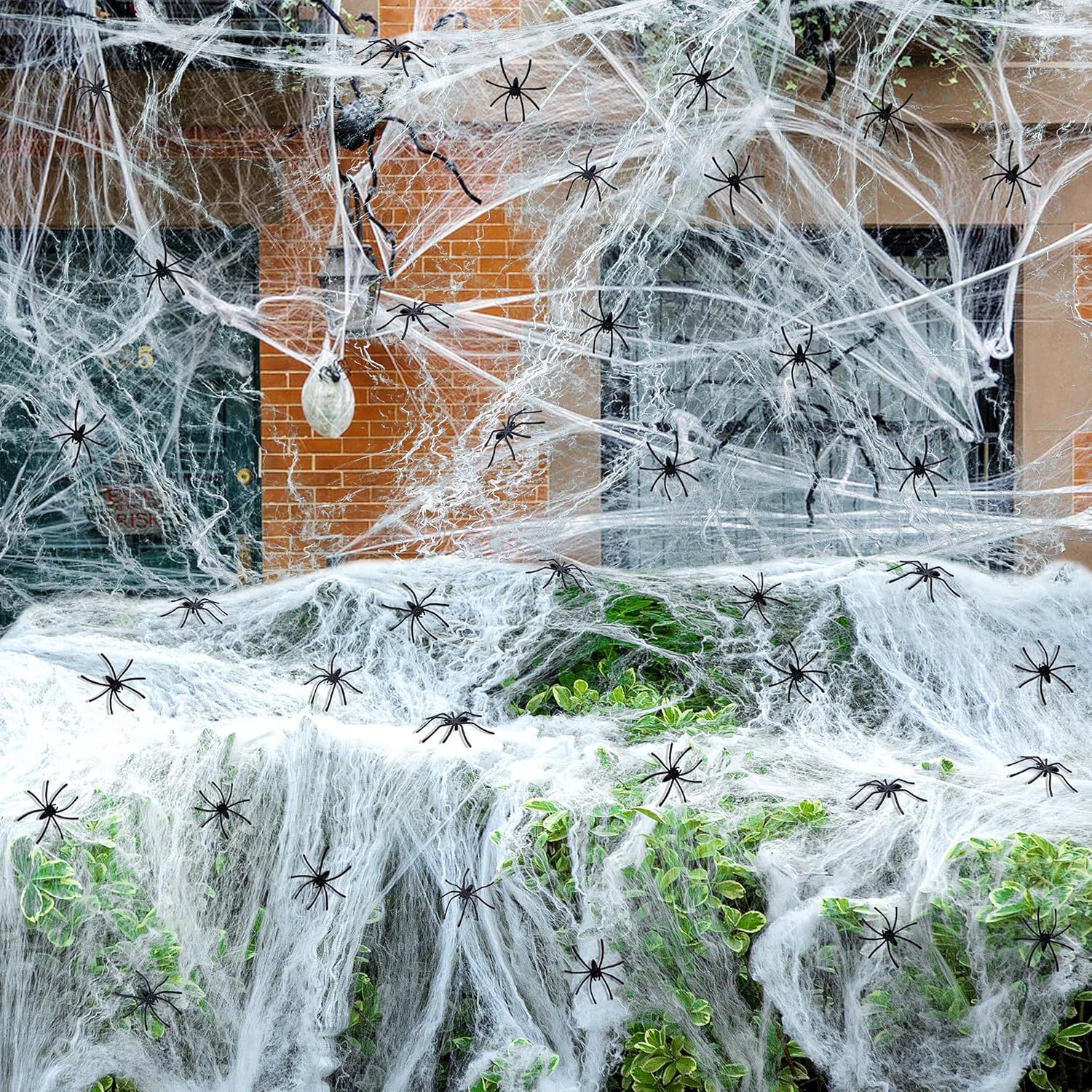 Halloween Spider Cotton Decoration Set