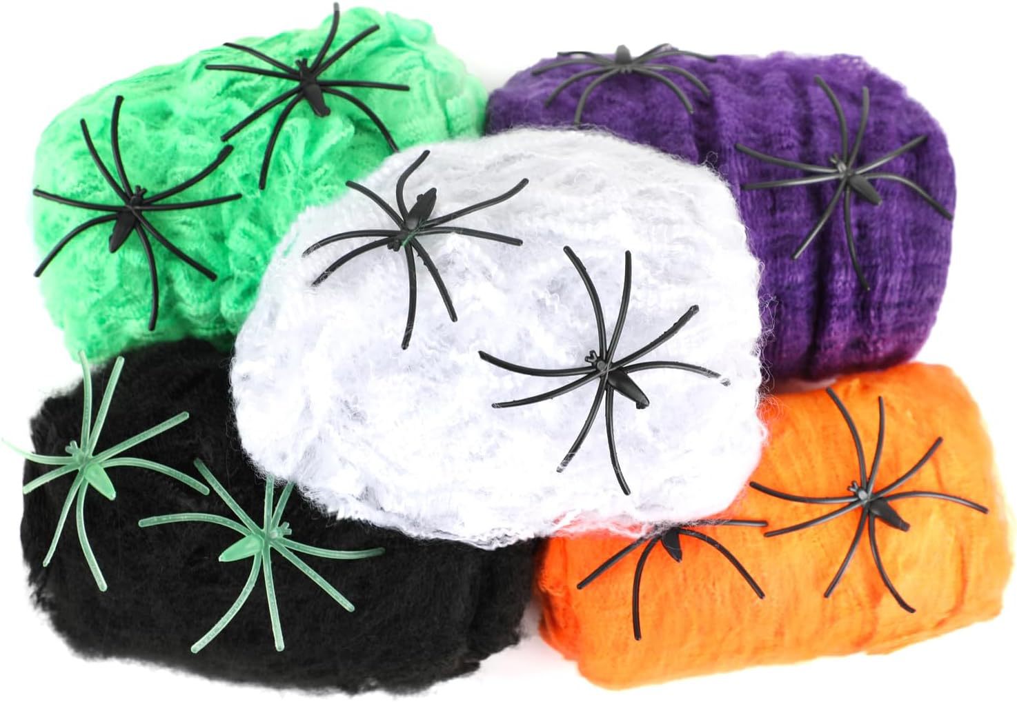 Halloween Spider Cotton Decoration Set