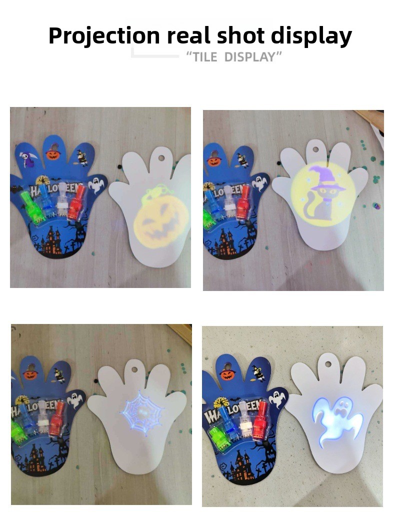 Halloween LED Projection Finger Light