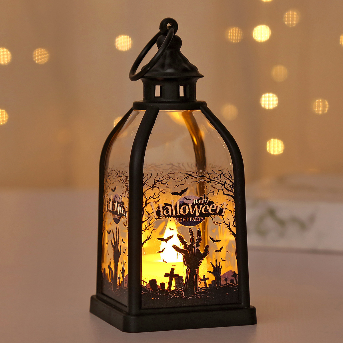 Portable Halloween Electronic Candle Lamp