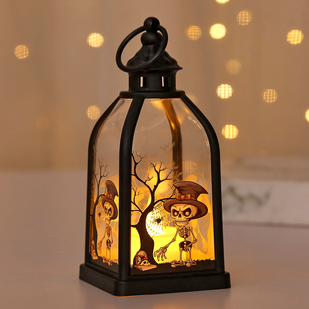 Portable Halloween Electronic Candle Lamp