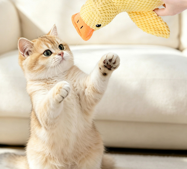 Juguetes de peluche para gatos: pato, pájaro y ratón | GATOKOOL