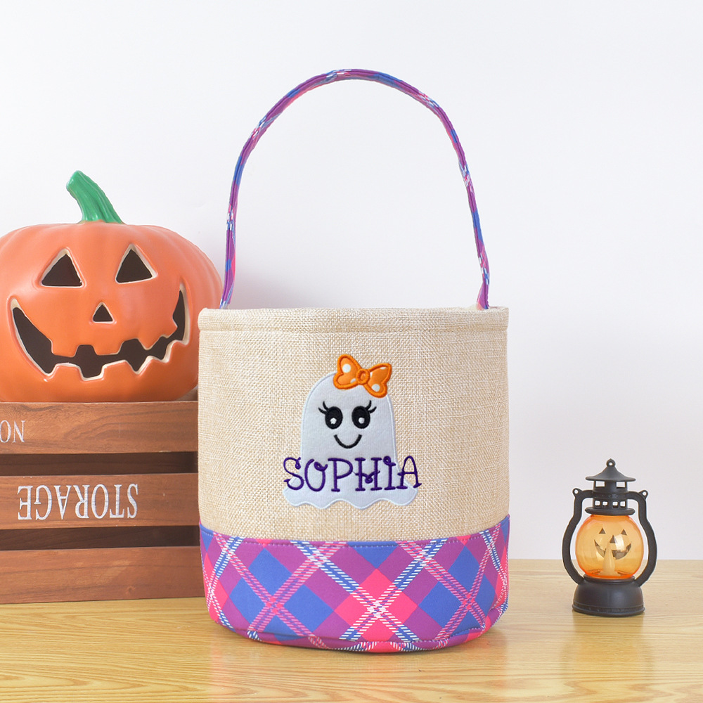 Halloween decorative storage basket with handle