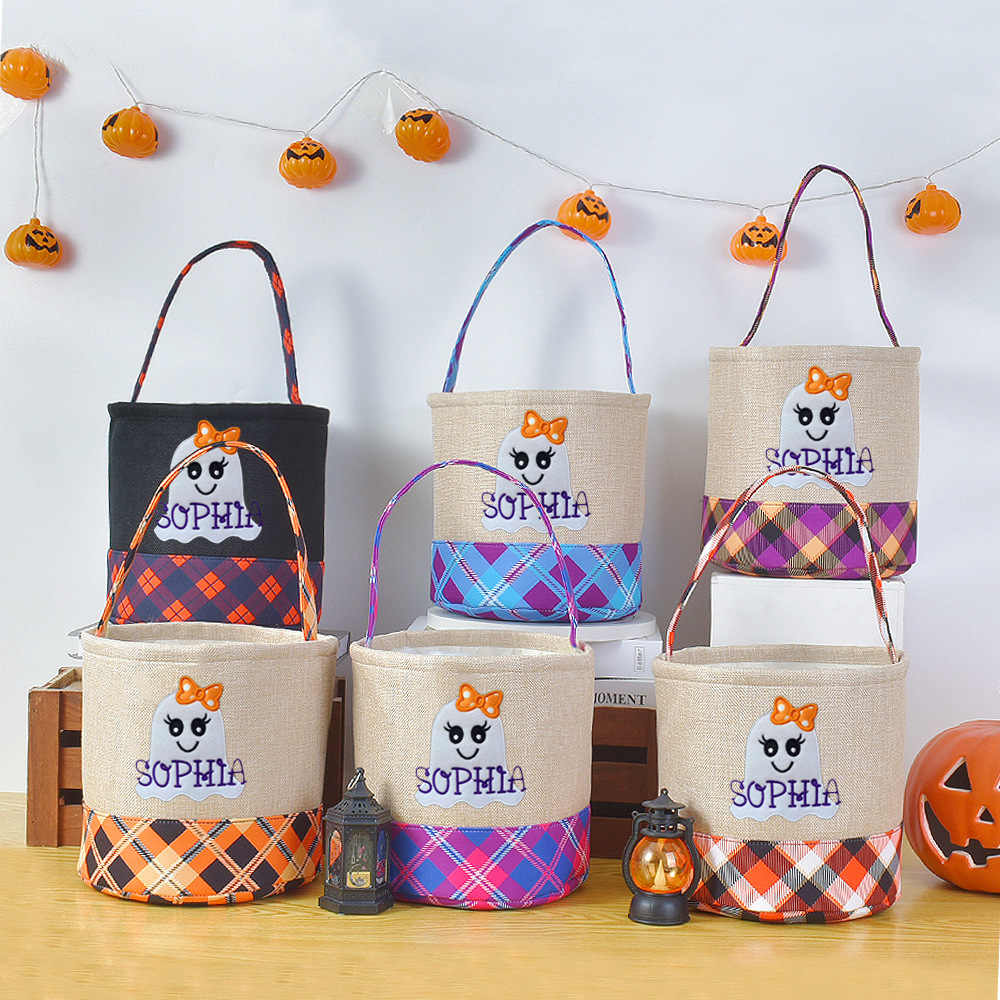 Halloween decorative storage basket with handle