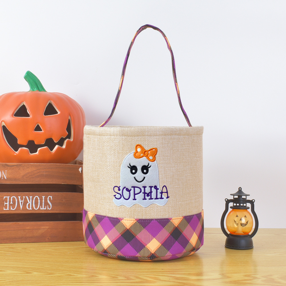 Halloween decorative storage basket with handle