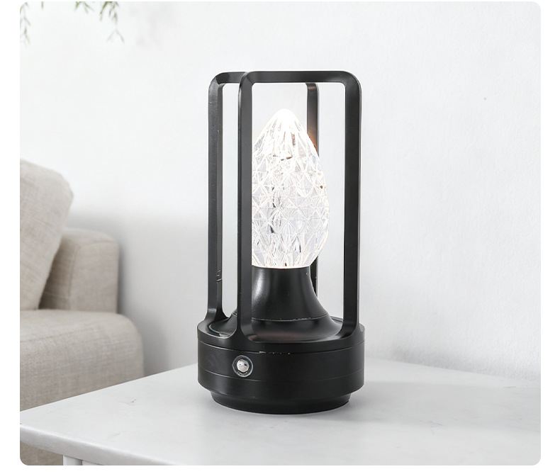Aluminium table lamp black and gold styles