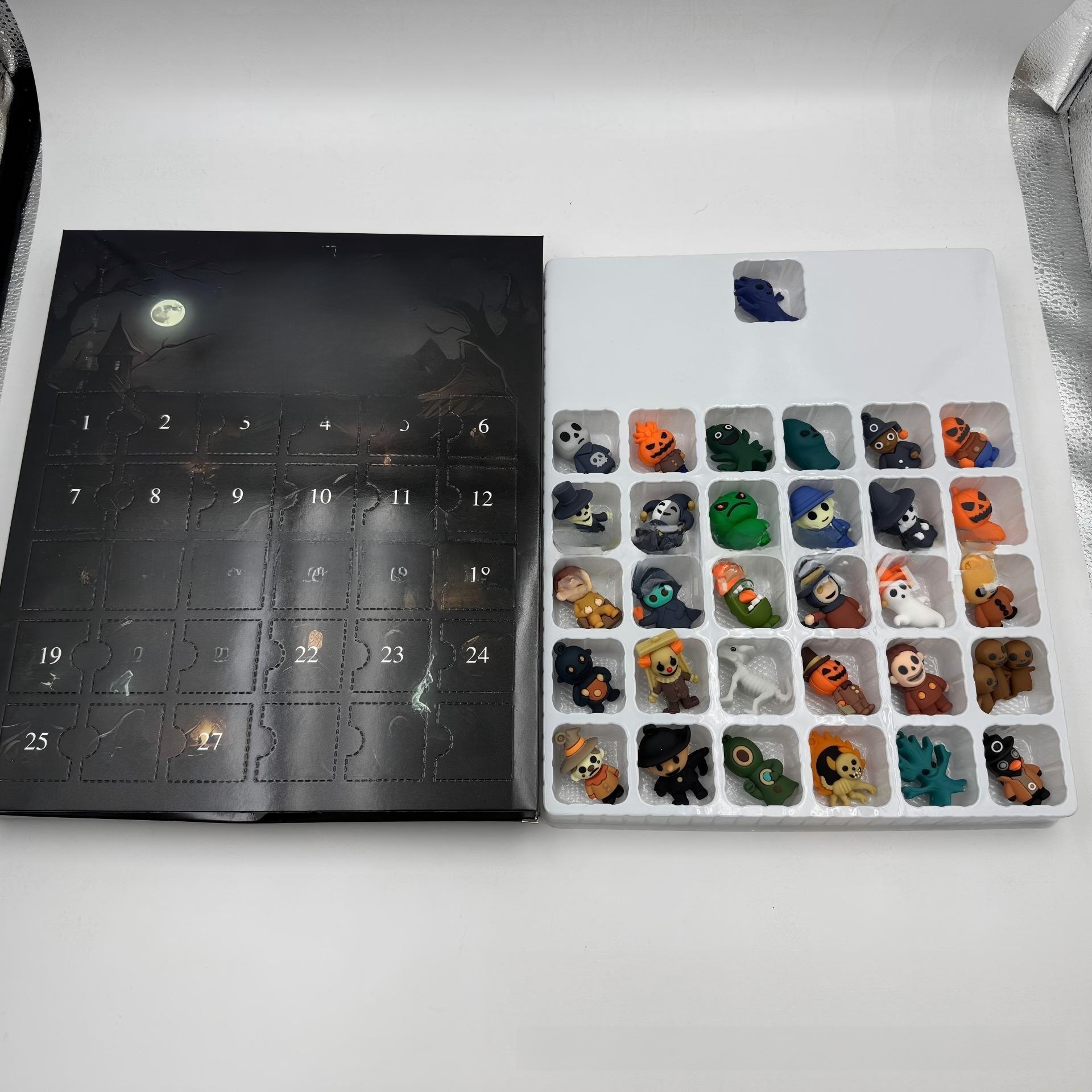 Halloween figurines arrive in the holiday calendar countdown box
