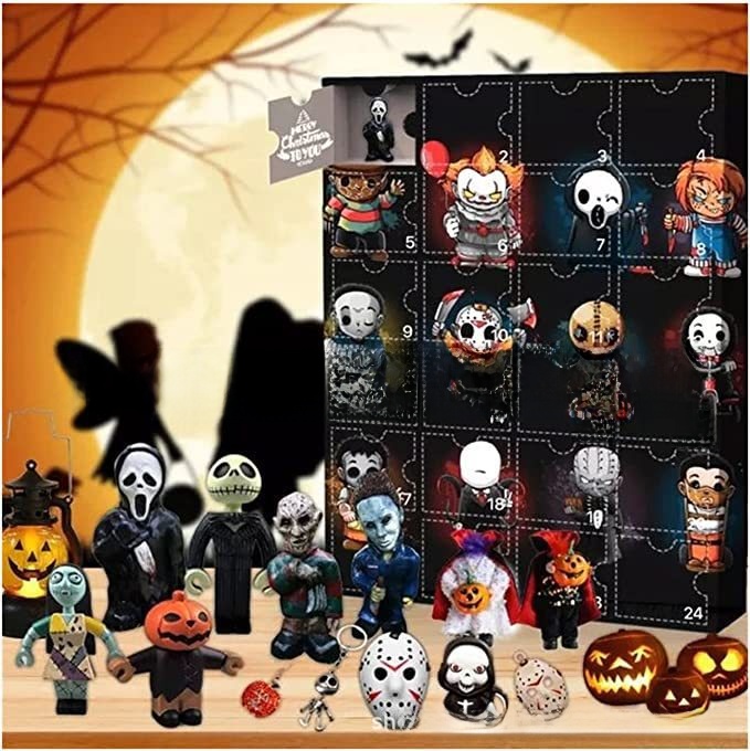 Halloween figurines arrive in the holiday calendar countdown box