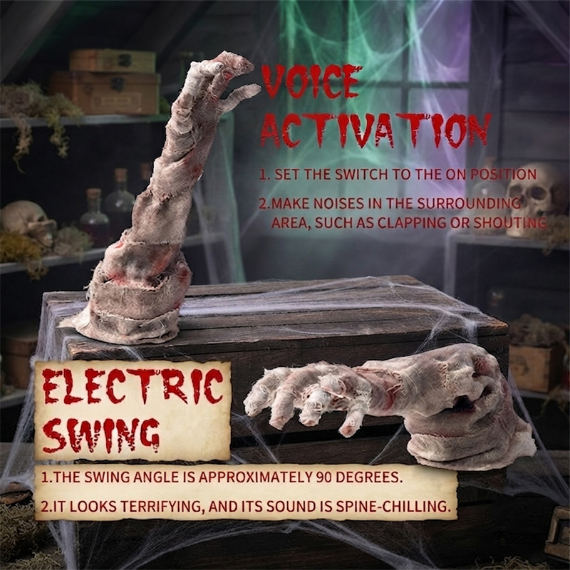 Halloween Electric Swinging Hand