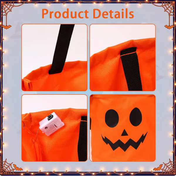 Halloween LED Glow Candy Basket