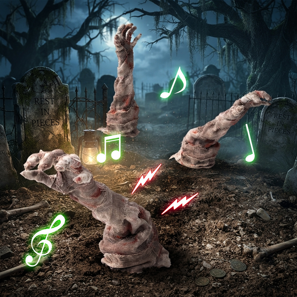 Halloween Electric Swinging Hand