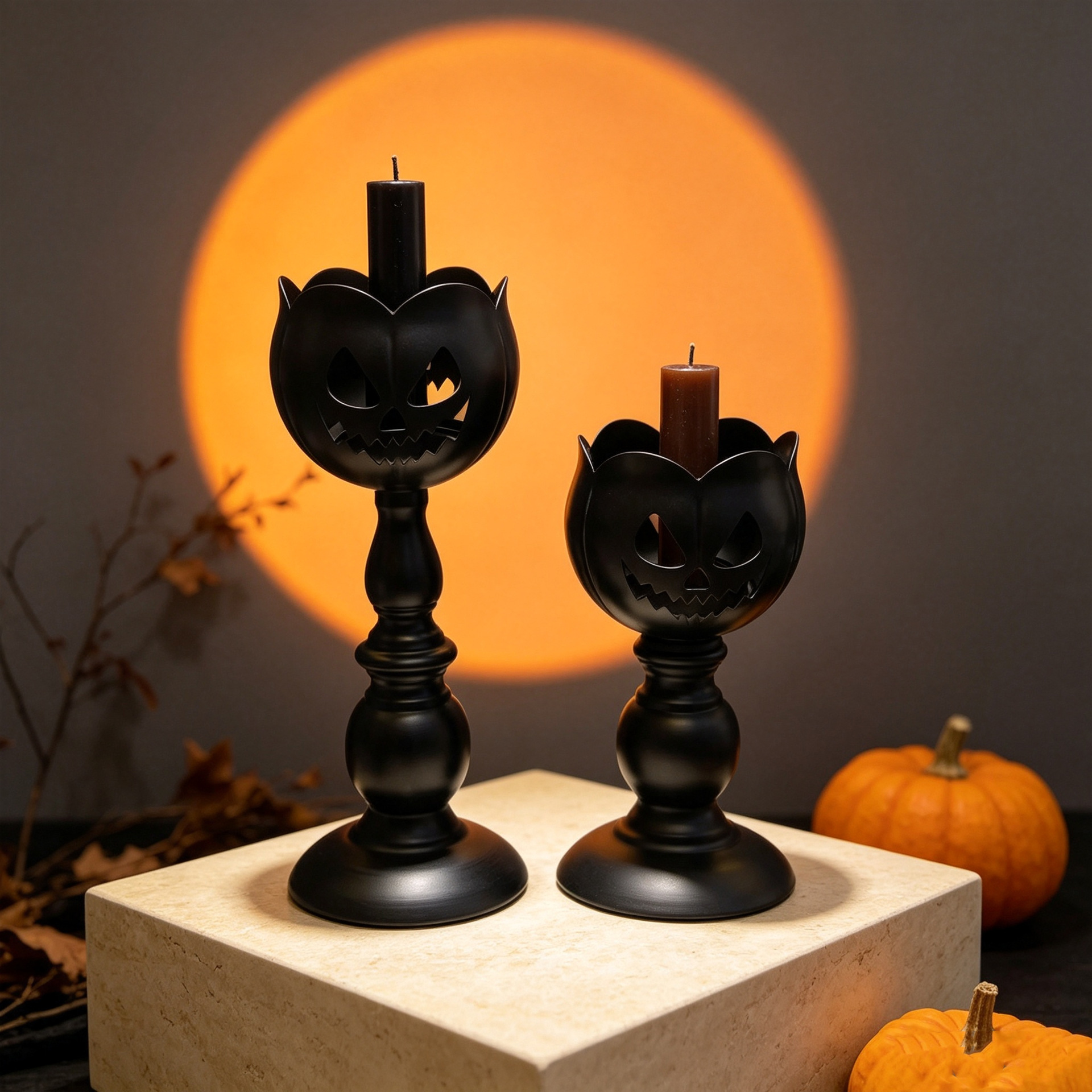 Halloween Retro Cast Iron Candle Stand