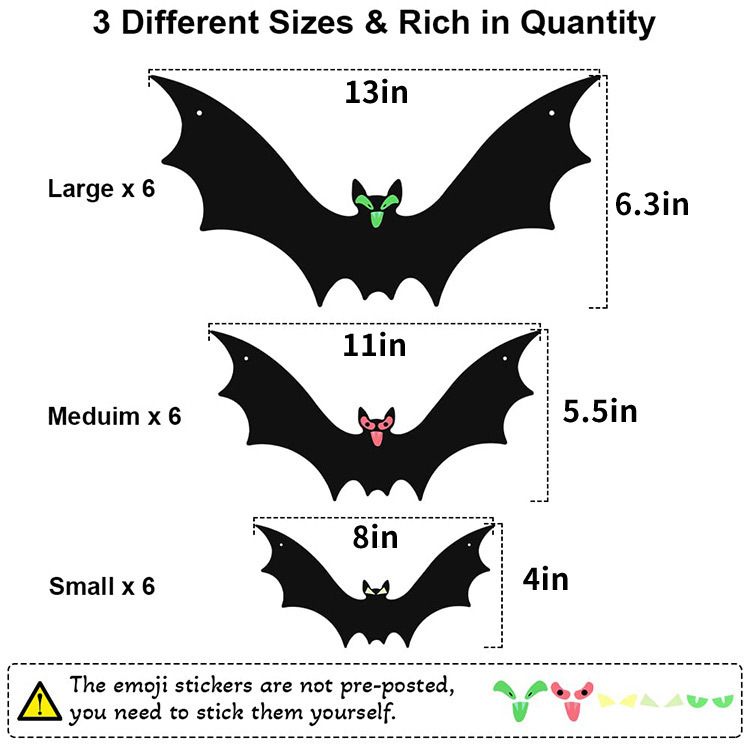 Hanging Bat Halloween Decoration