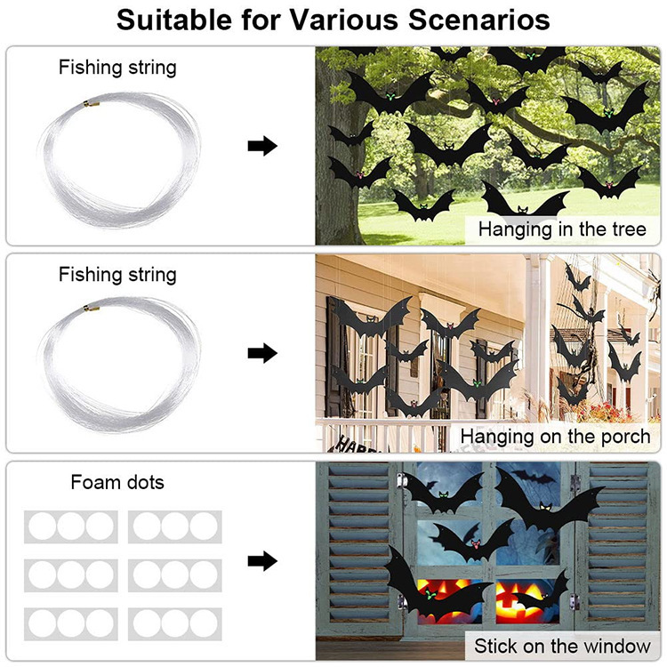 Hanging Bat Halloween Decoration