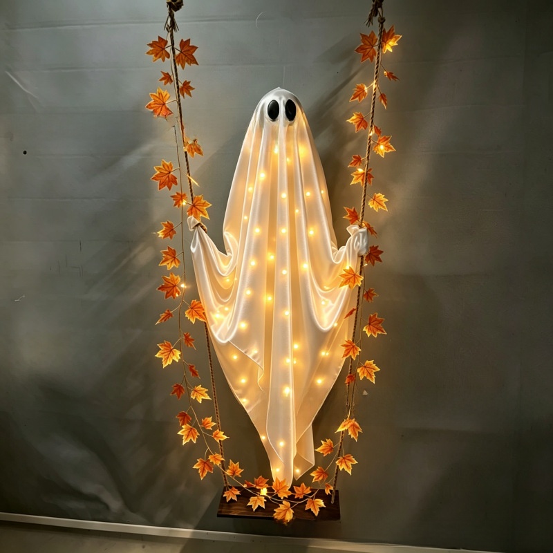 Halloween Hanging Ghost Swing Decoration