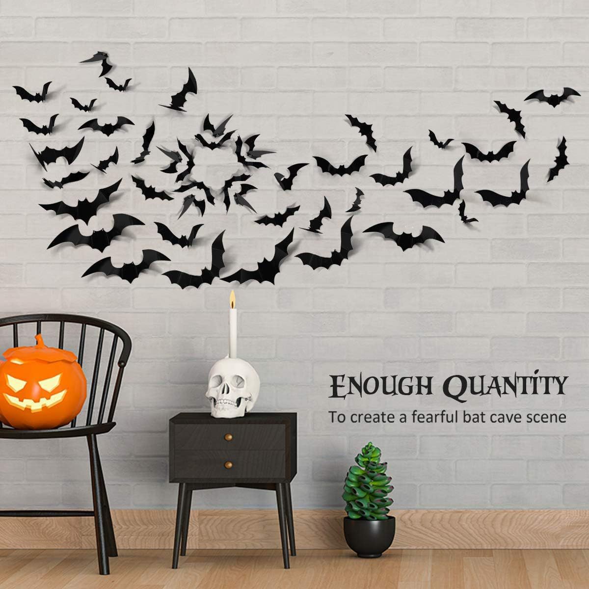 3D Halloween Bat Wall Stickers