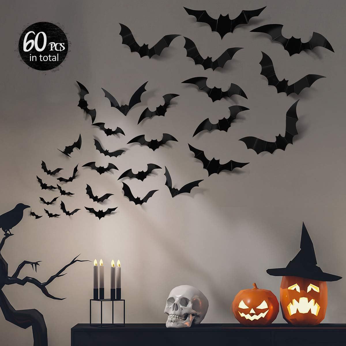 3D Halloween Bat Wall Stickers