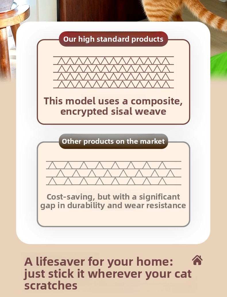 Rascador de sisal para gatos con diseño de plantas | GATOKOOL