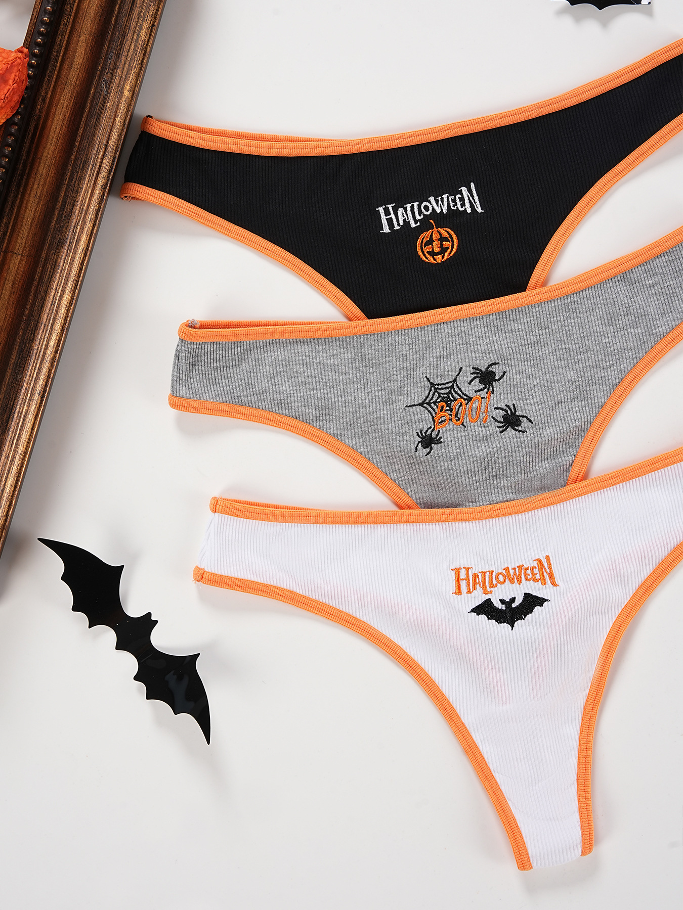 Halloween pumpkin thong