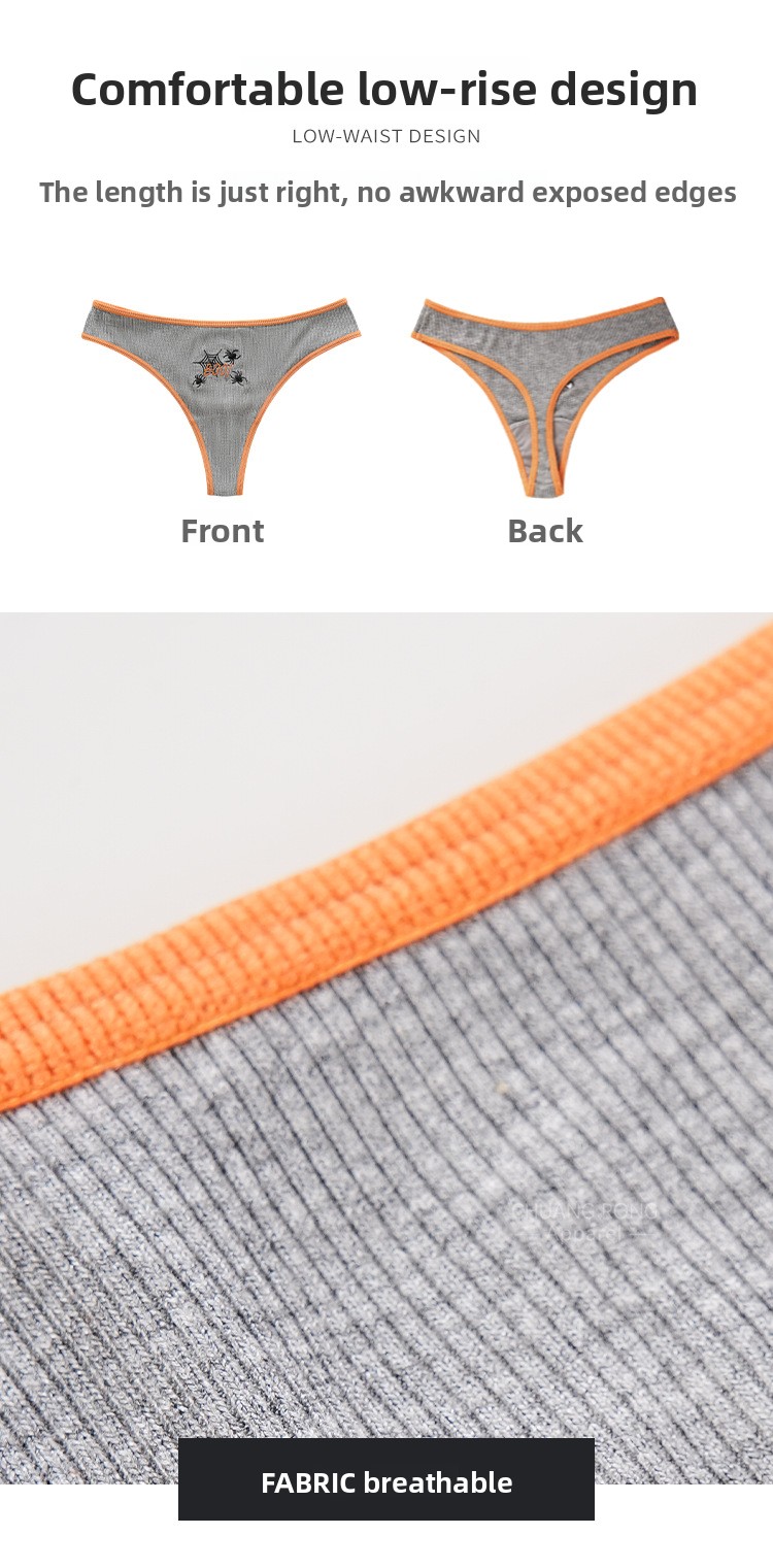 Halloween pumpkin thong