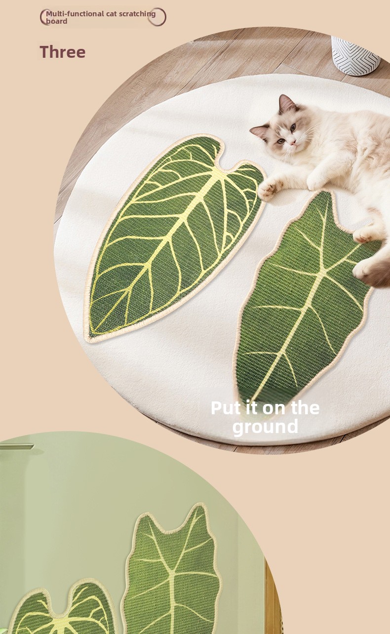 Rascador de sisal para gatos con diseño de plantas | GATOKOOL
