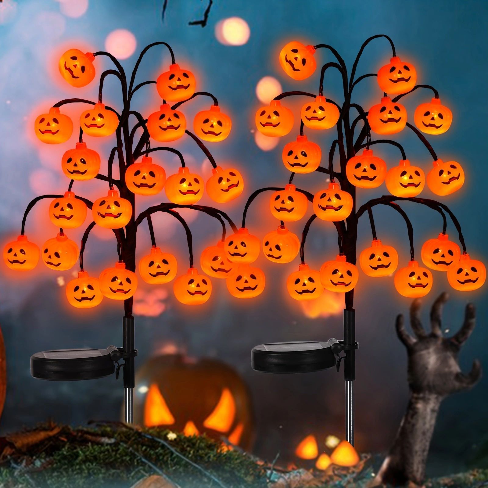Halloween Solar Pumpkin Ground Lights