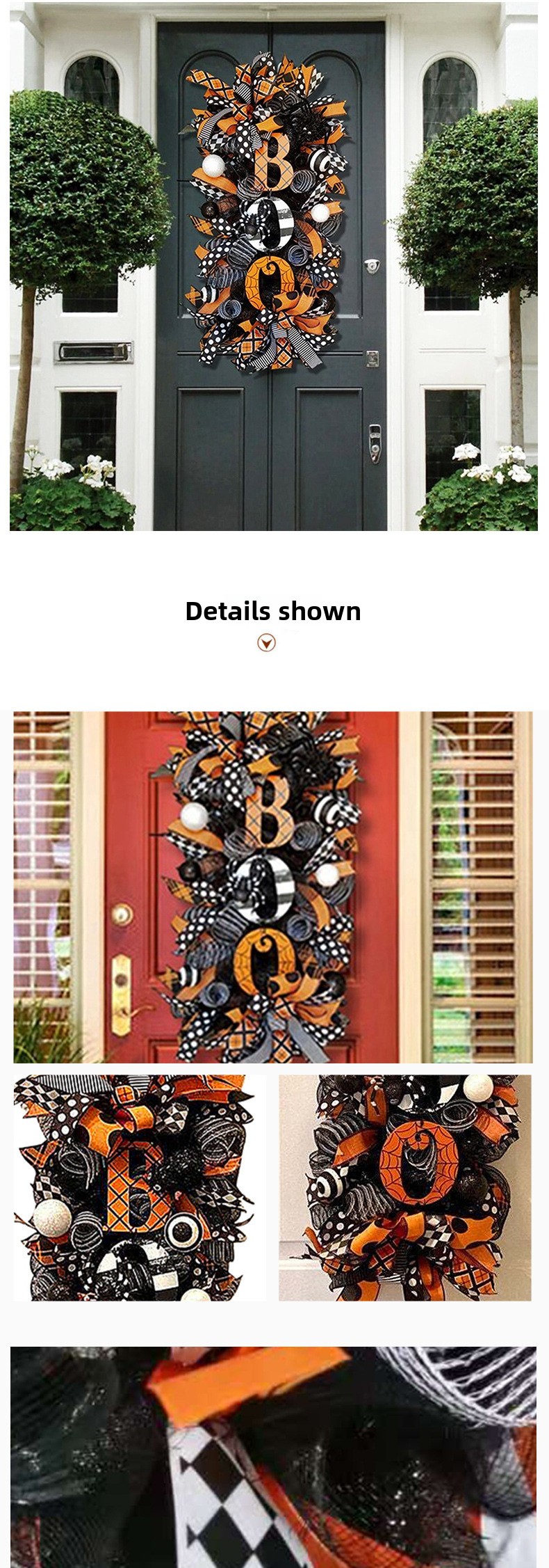 Halloween Door Wreath Decoration