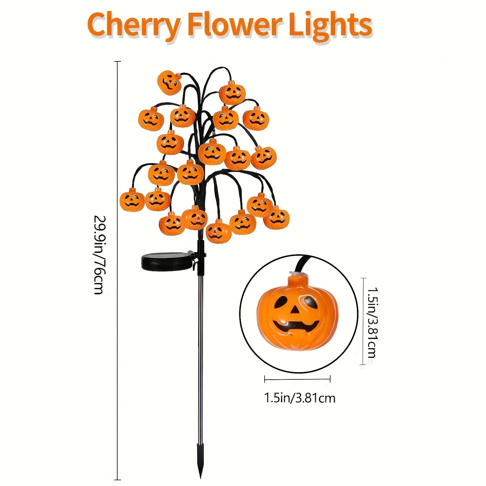 Halloween Solar Pumpkin Ground Lights