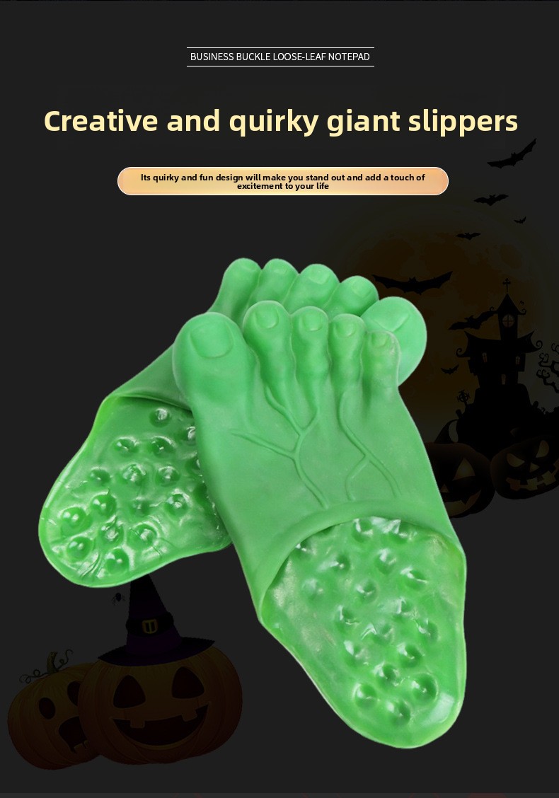 Halloween Bigfoot Novelty Slippers