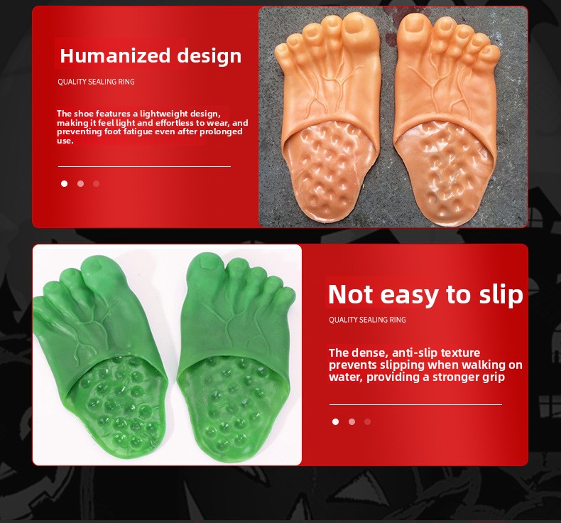 Halloween Bigfoot Novelty Slippers