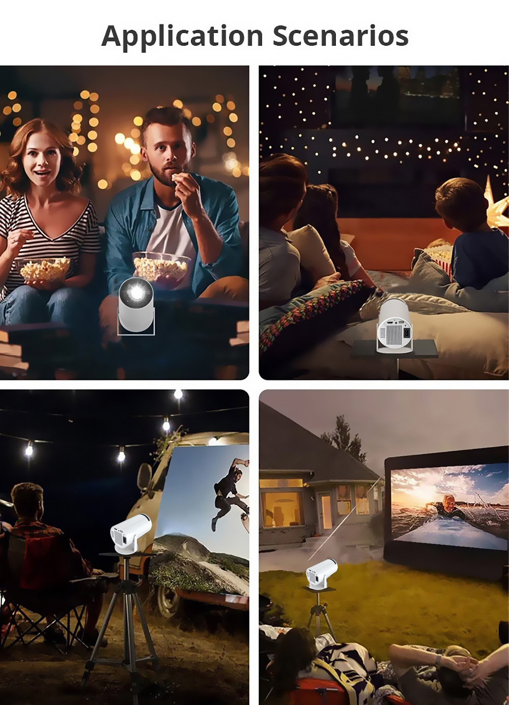 Ultra HD 4K Smart Home Projector