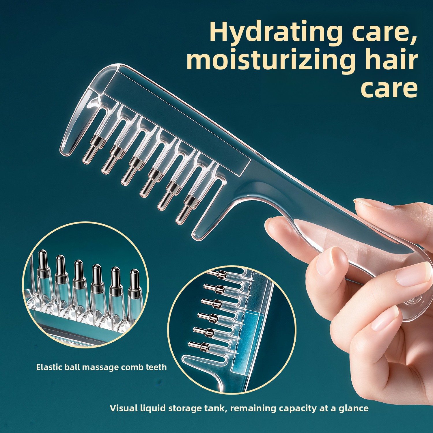 Premium Scalp Applicator Comb with Roller Balls