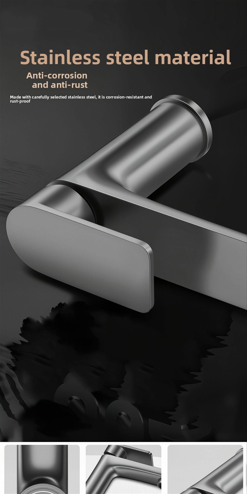 Stainless Steel Bathroom Sink Faucet