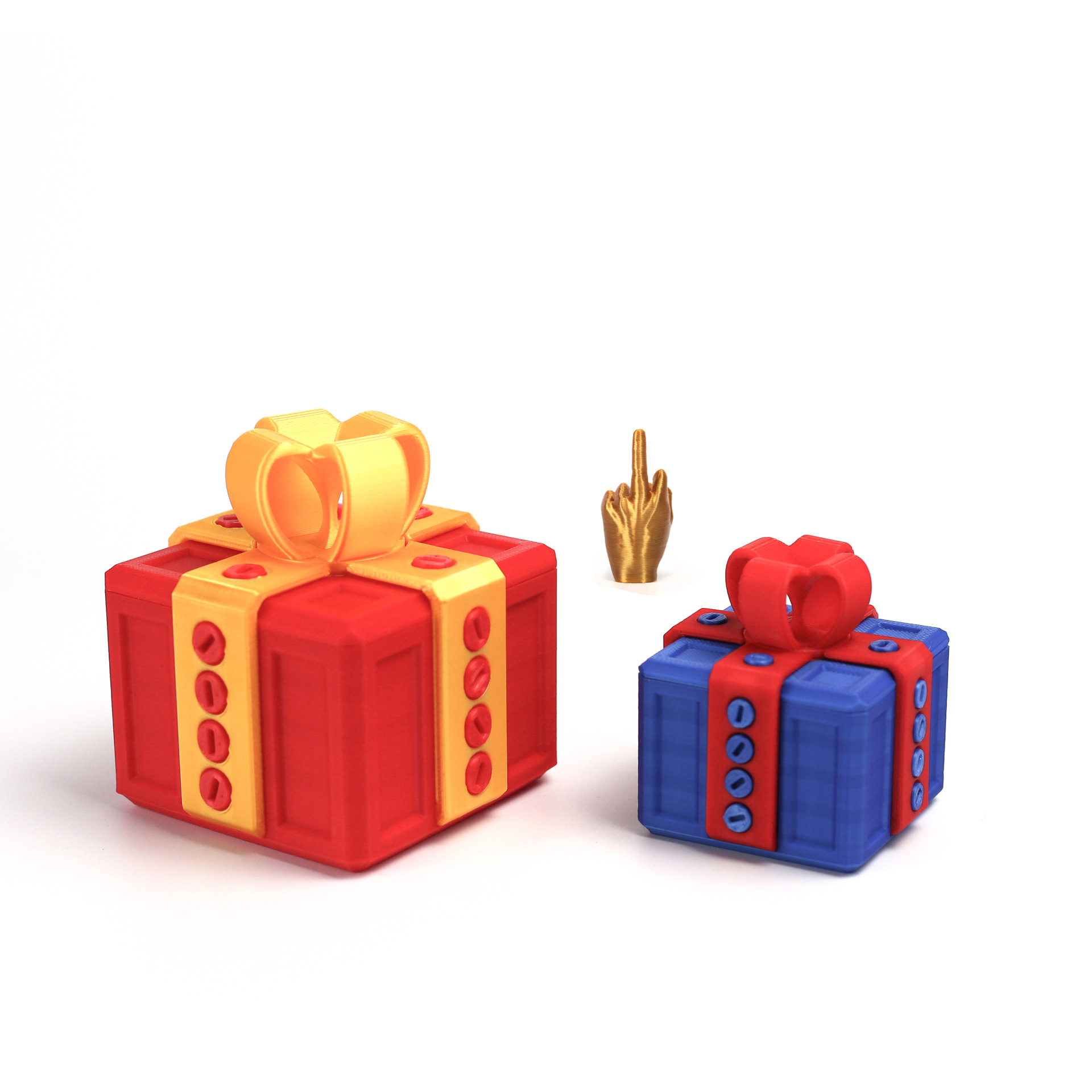 3D Printed Annoying Prank Gift Box Novelty Gag Toy