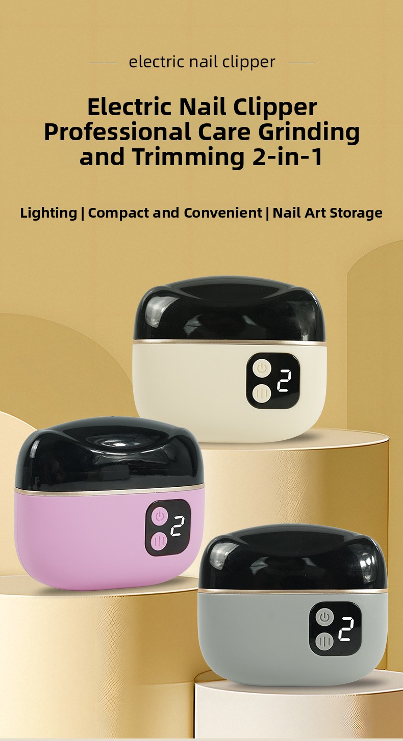 Electric Nail Clipper and Polisher 2-in-1