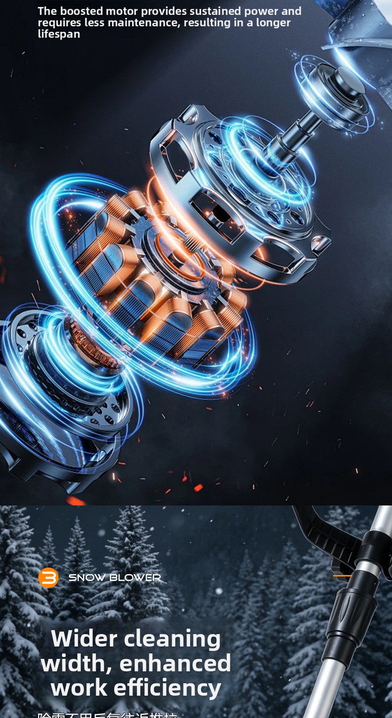 Foldable Electric Snow Blower