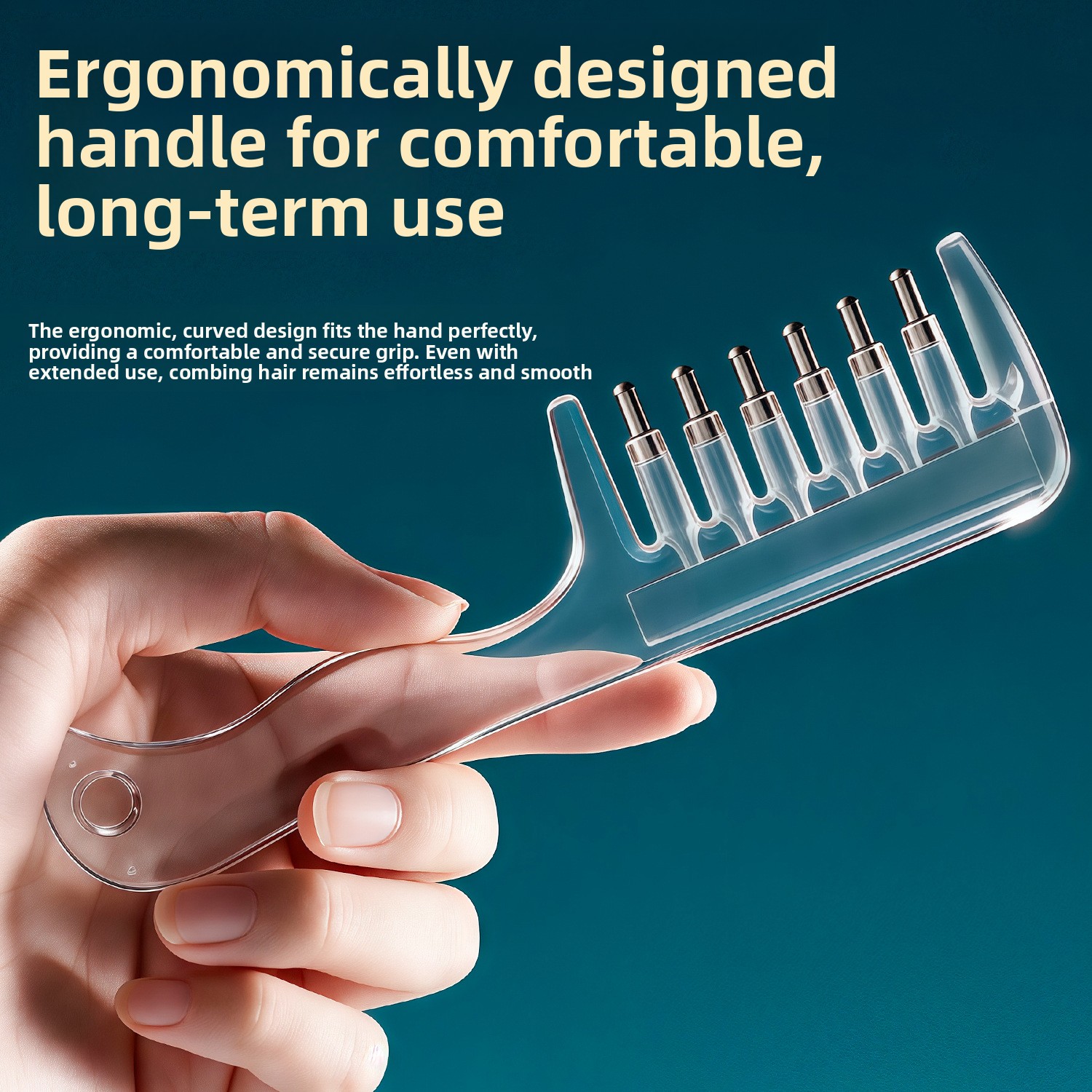 Premium Scalp Applicator Comb with Roller Balls