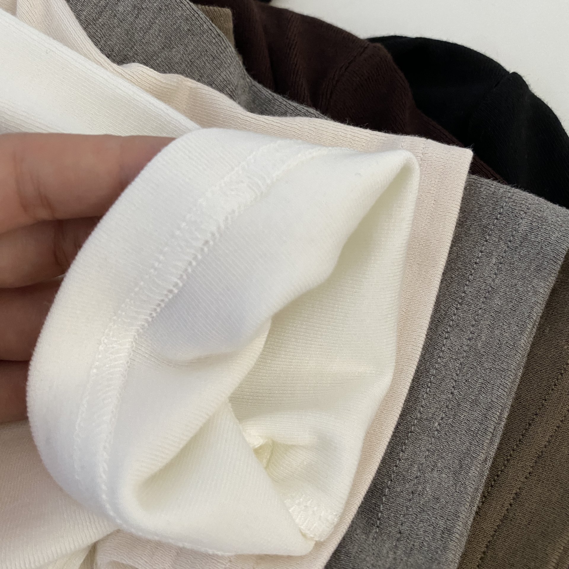 Button-down fitted pure cotton women's T-shirt
